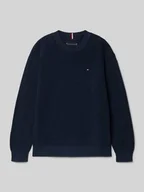 Swetry dla chłopców - Sweter z dzianiny o kroju regular fit z czystej bawełny - miniaturka - grafika 1