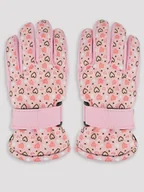 Rękawice narciarskie - Rękawiczki narciarskie 5P dziewczęce serca 12 - miniaturka - grafika 1