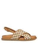 Sandały damskie - Geox Sandały D Adelash D55YWE 000TC C5F1S Brązowy - miniaturka - grafika 1