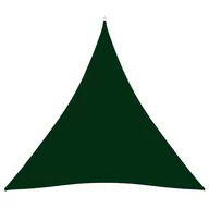 Parasole ogrodowe - VidaXL Trójkątny żagiel ogrodowy, tkanina Oxford, 4x4x4 m, zielony - miniaturka - grafika 1