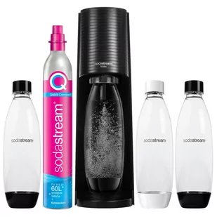 Saturator Sodastream Terra Jedna Butelka + 2 Butelki Fuse Biała I Czarna - Saturatory - miniaturka - grafika 1