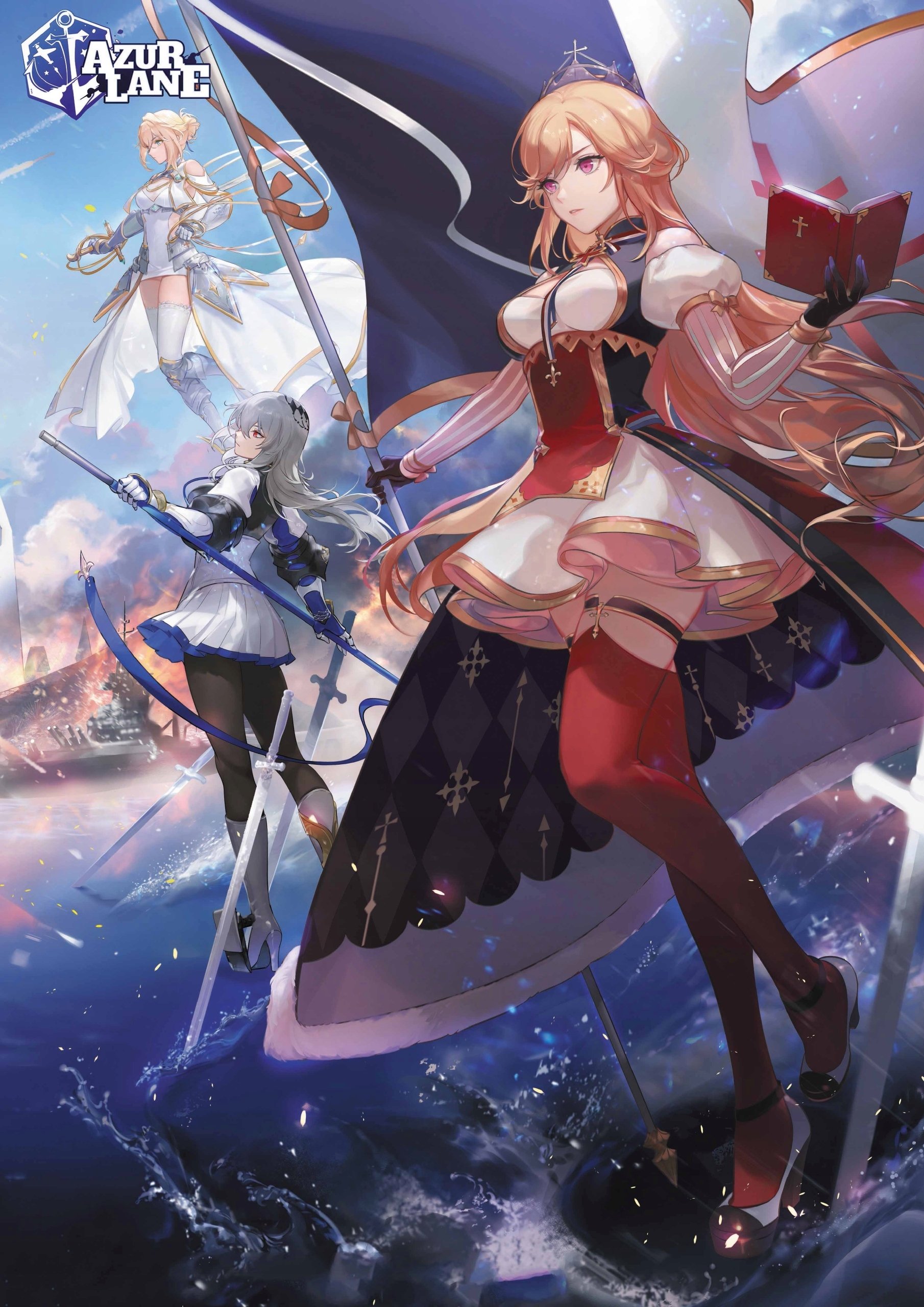 Plakat A1 anime gra Azur Lane