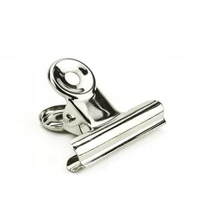 KLIPS METALOWY KLIP zaciskarka srebrny 38mm - 1szt - Spinacze i klipsy do papieru - miniaturka - grafika 1