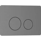 Przyciski spłukujące - Mexen Tex 06 przycisk spłukujący stal nierdzewna, gun gray szczotkowany - 6106-12 - miniaturka - grafika 1