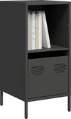 Szafki biurowe - vidaXL Szafka, czarna, 35x39x73,5 cm, stal walcowana na zimno - miniaturka - grafika 1
