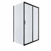 Kabiny prysznicowe - Kabina prysznicowa NAMELESS Durasan 120x80 czarny mat prostokątna 1szt. - miniaturka - grafika 1