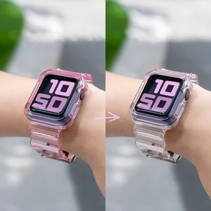 Strap Light Set silikonowa opaska pasek bransoleta bransoletka etui do zegarka Watch 3 38mm / Watch 2 38mm czarny - Etui i futerały do telefonów - miniaturka - grafika 12