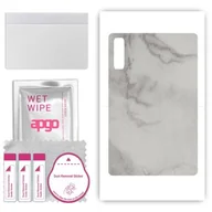 Akcesoria do tabletów i e-booków - folia naklejka skórka strukturalna na TYŁ do Lenovo Tab M10 5G - Marmur Szary - apgo SKINS - miniaturka - grafika 1