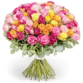Kwiaty doniczkowe i cięte - Kolorowe róże 9-100 szt. - miniaturka - grafika 1
