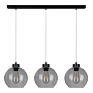Lampy sufitowe - Britop Skandynawska LAMPA wisząca LAGUNA 18610304 loftowa OPRAWA szklane kule zwis przydymiony czarna - miniaturka - grafika 1