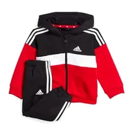Moda i Uroda OUTLET - Dziecięcy kombinezon do biegania Adidas 3-Stripes Tiberio - miniaturka - grafika 1