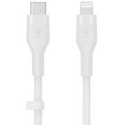 Kable USB - Belkin Kabel Usb Typ-C Lightning Silicone 2m Biały - miniaturka - grafika 1