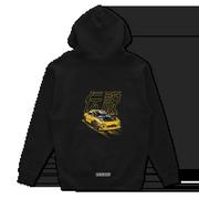 Odzież do sportów motorowych - Czarna bluza z kapturem Mazda RX7 JDM-XL - miniaturka - grafika 1