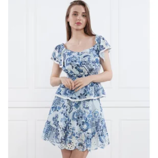 GUESS Bluzka | Regular Fit - Bluzki damskie - miniaturka - grafika 1