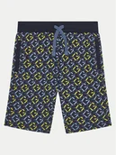 Spodenki damskie - Guess Szorty sportowe L5RD02 KA6R4 Granatowy Relaxed Fit - miniaturka - grafika 1