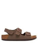 Buty dla chłopców - Birkenstock Sandały Milano As Kids 1029474 S Brązowy - miniaturka - grafika 1