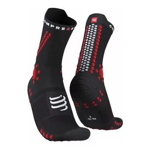 Compressport, Skarpety Pro Racing V4.0 Trail U, czerwono-czarne, rozmiar 35/38 - Skarpetki damskie - miniaturka - grafika 1