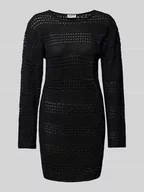 Sukienki - Sukienka mini z ażurowym wzorem model ‘LAIKA’ - miniaturka - grafika 1
