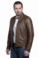 Kurtki męskie - Męska kurtka skórzana PABLO (2XL) - David Ryan - miniaturka - grafika 1