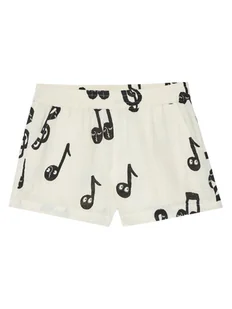 MINI RODINI Szorty materiałowe 2523016210 Biały Regular Fit - Spodenki damskie - miniaturka - grafika 1
