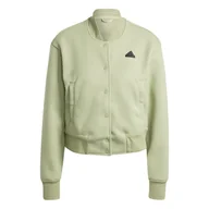 Kurtki damskie - Damska Kurtka przejściowa ADIDAS W BLUV Q3 JKT JE0347 – Oliwkowy - miniaturka - grafika 1