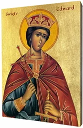 Ikona święty Edward - Ikony i obrazy sakralne Ikona święty Edward - Ikony i obrazy sakralne - miniaturka - grafika 1