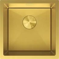 Zlewozmywaki - Mexen Trixo zlewozmywak stalowy 1-komorowy 440 x 440 mm, złoty HC - 6413441000-55HC - miniaturka - grafika 1
