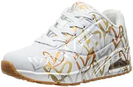 Trampki damskie - Skechers Damskie trampki UNO, białe, 2,5 UK - miniaturka - grafika 1