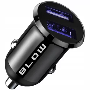 ŁADOWARKA SAMOCHODOWA MAŁA SZYBKA STABILNA MOCNA 2x USB 4,8A 5V 12-24V DC - Ładowarki samochodowe - miniaturka - grafika 1