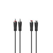 Kable - Hama Przedłużacz audio 2 wtyki RCA 2 gniazda RCA 1,5m 205259 > PIĄTY PRODUKT 99% - miniaturka - grafika 1