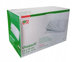 LOHMANN&amp;RAUSCHER POLSKA SP.Z O.O. VLIWASOFT Opatrunek włókninowy 7,5x7,5cm 150 szt - Apteczki i materiały opatrunkowe - miniaturka - grafika 1