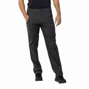 Męskie spodnie softshellowe Jack Wolfskin  GLASTAL PANTS M black - 58 - Spodnie sportowe męskie - miniaturka - grafika 1