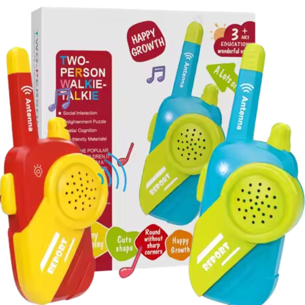 WALKIE TALKIE KRÓTKOFALÓWKA ZABAWKA DLA DZIECI PREZENT ZESTAW 2SZT