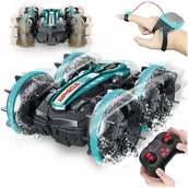 Zabawki zdalnie sterowane - SAMOCHÓD ZDALNIE STEROWANY RC GESTAMI AMFIBIA 2 PILOTY 4x4 360° PŁYWAJĄCY - miniaturka - grafika 1
