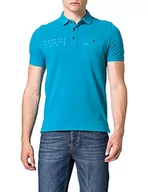 Koszulki męskie - camel active Męska koszulka polo, niebieski (Ocean Blue), S - miniaturka - grafika 1