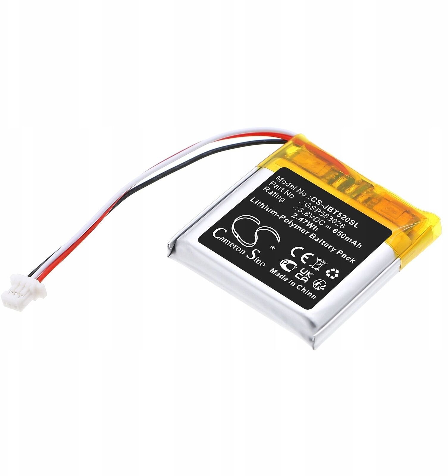 Akumulator Bateria Typu Jbl Gsp583028 Do Słuchawek Jbl Tune 520 Bt / Cs-jbt520sl