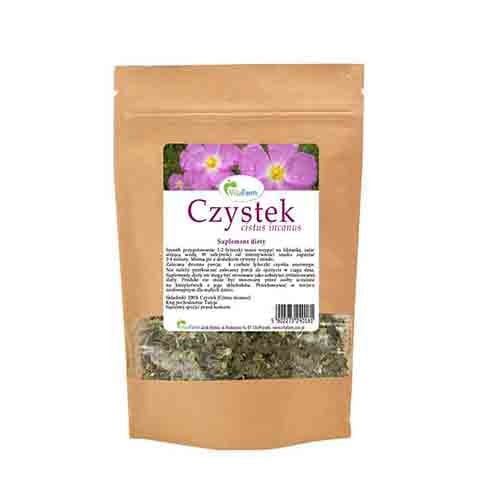 Czystek 100g Herbata ziołowa liściasta VitaFarm 500 g