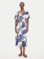 Sukienki - Vero Moda Sukienka letnia Vina 10327430 Beżowy Relaxed Fit - miniaturka - grafika 1
