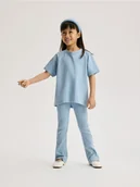 Spodnie i spodenki dla dziewczynek - Reserved - Bawełniany komplet - niebieski - miniaturka - grafika 1