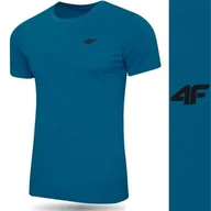 Koszulki męskie - Koszulka Męska 4F T-shirt Podkoszulek Bluzka Sportowa Na Co Dzień - miniaturka - grafika 1