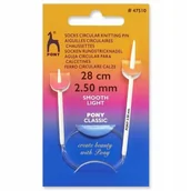 Pasmanteria - Druty Do Skarpet Na Żyłce Pony 28Cm 2,5 Mm 47510 - miniaturka - grafika 1