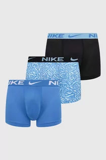 Majtki męskie - Nike bokserki 3-pack męskie kolor niebieski - grafika 1