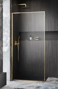 Radaway Modo F SL Gold II kabina Walk-in 65x216cm lewa szkło przejrzyste 10419065-09-01L - Kabiny prysznicowe - miniaturka - grafika 1