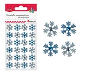Zabawki kreatywne - Titanum Naklejki płatki śniegu z kryształkiem 24 szt. - miniaturka - grafika 1