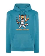 Bluzy męskie - Bluza z kapturem Freddie Mercury Queen Kot Parodia Niebieska XL - miniaturka - grafika 1
