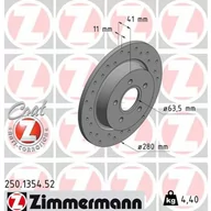 Tarcze hamulcowe - Tarcza hamulcowa ZIMMERMANN 250.1354.52 - miniaturka - grafika 1