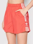 Spodenki damskie - adidas Szorty sportowe 3-Stripes HF7454 Różowy Regular Fit - miniaturka - grafika 1