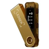 Pendrive - Portfel kryptowalut LEDGER Nano S Plus Złoty - miniaturka - grafika 1