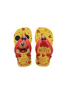 Buty dla dziewczynek - Havaianas Unisex dziecięce klapki Disney Classics, wielokolorowy Lemon Yellow 7598, 19 EU - grafika 1