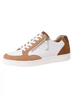 Sneakersy damskie - Tamaris Damskie sneakersy 1-1-23619-28, biały - Wht Almond Com - 38 EU - grafika 1